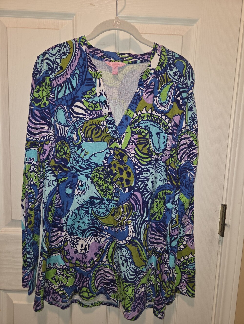 Lilly Pulitzer Cattitude tunic Top Medium